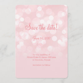 Elegante, rosa, glitzernde Buch-Save the Date-Kart Save The Date