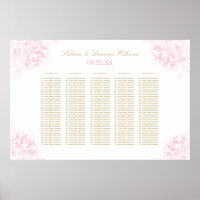 Elegante Rosa-Golden-Blütenpiel Hochzeit