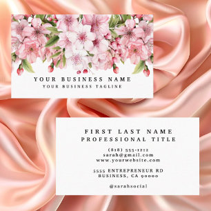 Elegante rosa Kirschblossom Business Cards Visitenkarte