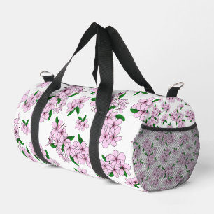 Elegante rosa Kirschblüten-Aquarellfloristik Duffle Bag