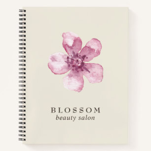Elegante rosa Kirschblüten-Blume Geschäft Notizbuch