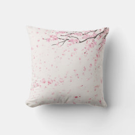 Elegante rosa Kirschblüten-Blumen-Wurfkissen Kissen