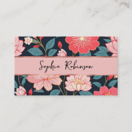 Elegante rosa Kirschblüten Business Card Rabattkarte