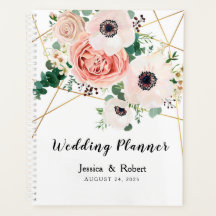 Elegante Rosa Korallen Blume Hochzeit personalisie