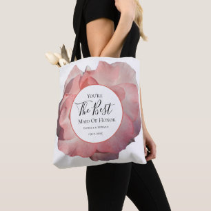Elegante rosa Korallenbäume Rose Wasserfarben Tasche