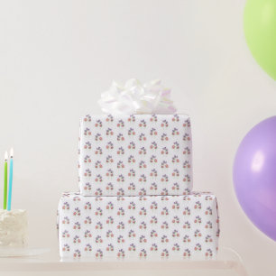 Elegante rosa Lavendel-Blumen-Süßerbse-Wasserfarbe Geschenkpapier