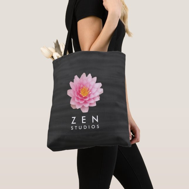 Elegante Rosa Lotus-Blume Tasche (Von Nahem)