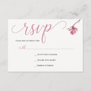 Elegante Rosa Magnolia Antwort Hochzeit