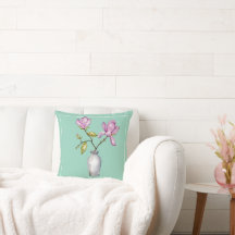 Elegante rosa Magnolie Aquarell