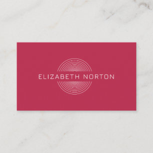 Elegante, rosa Minimalistische Visitenkarte