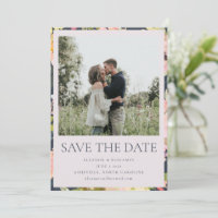 Elegante rosa Navy Wasserfarben Gewohnte Hochzeit