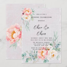 Elegante Rosa Peonies Eukalyptus Wedding