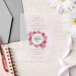 Elegante Rosa Peonies Hochzeiten Einladungen