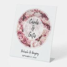 Elegante rosa Peonies Wedding Cards & Gifts
