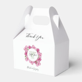 Elegante Rosa Peonies Wedding Geschenkschachtel