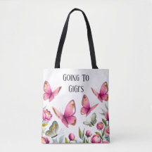 Elegante rosa Peony & Butterflies: GiGi's