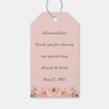 Elegante Rosa Pfirsich Blüten Islamic Hochzeit
