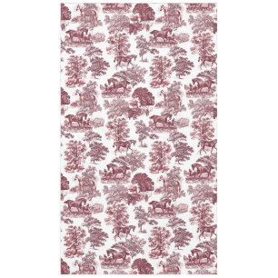 Elegante Rosa Rosa Rote Pferde Landzunge Tischdecke