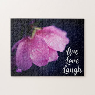 Elegante Rosa Rose Nah Up Blume Motivierend