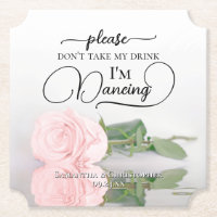 Elegante Rosa Rose Nehmt mir nicht die Hochzeit me