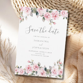 Elegante Rosa Rose Save The Date