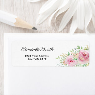 Elegante rosa Rosen Adresse