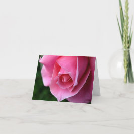 Elegante rosa Rosen-Anmerkungs-Karte Dankeskarte