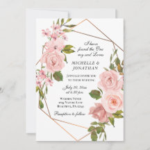 Elegante Rosa Rosen Christliche Hochzeit