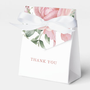 Elegante Rosa Rosen Dankeschön Geschenkschachtel