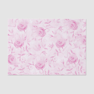 Elegante rosa Rosen Dekorative Damast-Dekoupage Seidenpapier