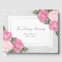 Elegante rosa Rosen in Love Memory Beerdigung