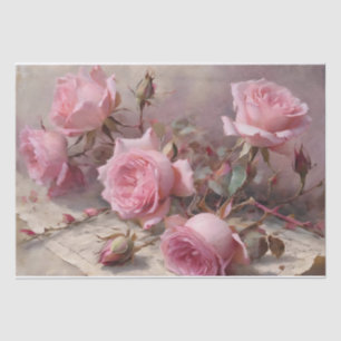 Elegante rosa Rosen Seidenpapier