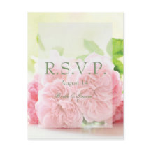 Elegante Rosa Summer Rose Wedding RSVP