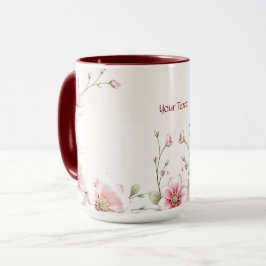 Elegante Rosa Tasse