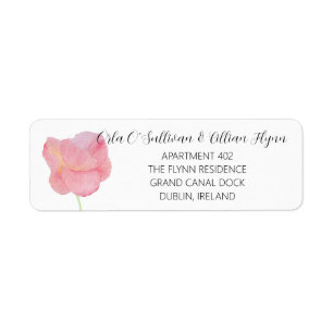 Elegante rosa Tulpe - minimalistische moderne Hoch