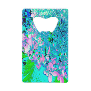 Elegante rosa und blaue Limelight-Hortensie Geldbeutel Flaschenöffner
