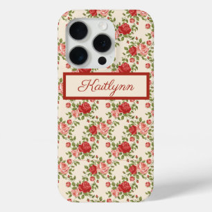 Elegante rosa und rote Rosen - Monogrammiert   Case-Mate iPhone Hülle