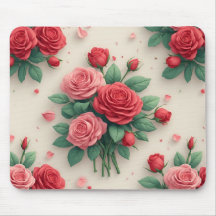 Elegante rosa und rote Rosensträuße