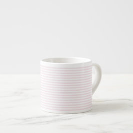 Elegante rosa und weiße Streifen Espressotasse