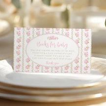 Elegante rosa Vintage-Blumen-Bücher für Baby