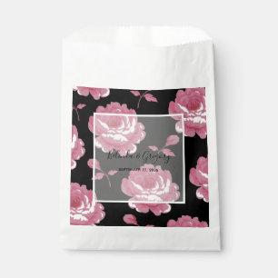 Elegante, rosa Vintage Rose Hochzeit Geschenktütchen