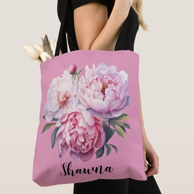 Elegante Rosa Wasserfarbe Blumengestalt Tasche (Von Creator hochgeladen)