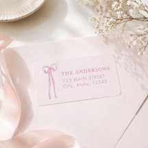 Elegante rosa Wasserfarbe-Schleife Weihnachten Url