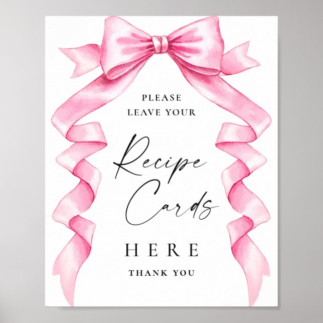 Elegante, rosafarbene, rosafarbene Brautparty-Reze Poster (Vorne)
