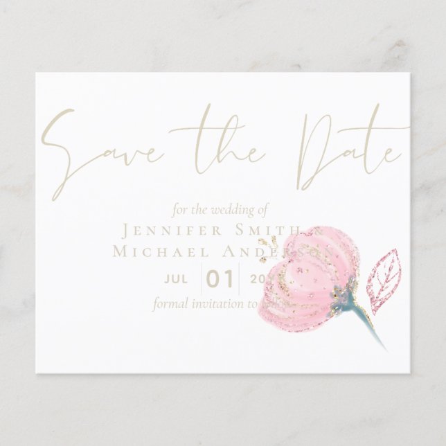 Elegante Rose (Vorderseite)