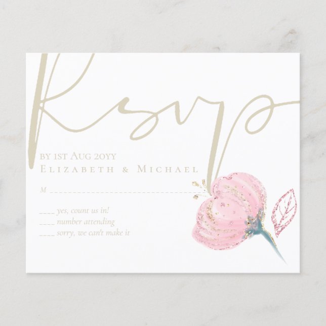 Elegante Rose (Vorderseite)