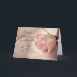 Elegante Rose 68. Geburtstagskarte für Großmutter Karte<br><div class="desc">Eine elegante,  blassfarbene Rose auf einem Spitzenboden. Eine schöne Karte,  die sicher Ihre Großmutter zufriedenstellen wird.</div>