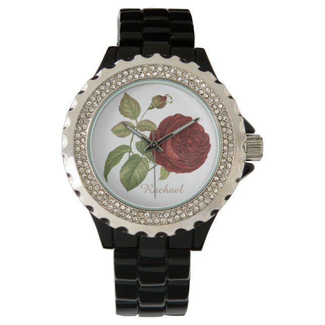 Elegante Rose Armbanduhr (Vorderseite)
