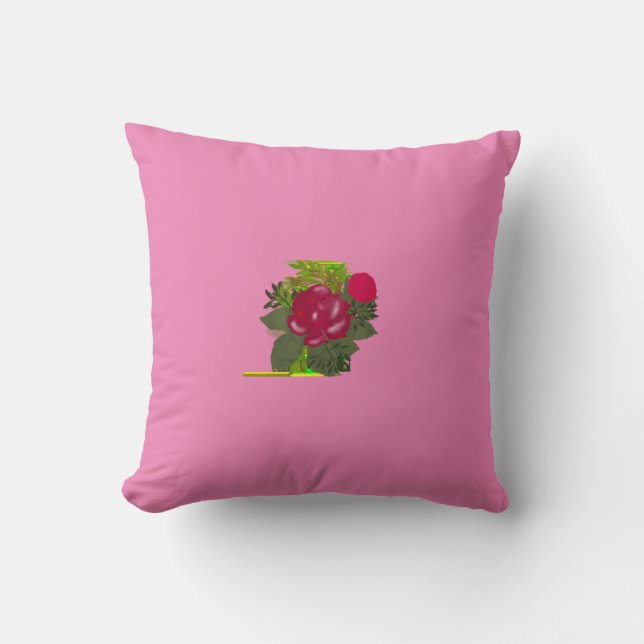 Elegante Rose auf einem weichen Kissen | Zierflora (Vorderseite)
