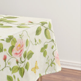 Elegante Rose Blüh Tischdecke